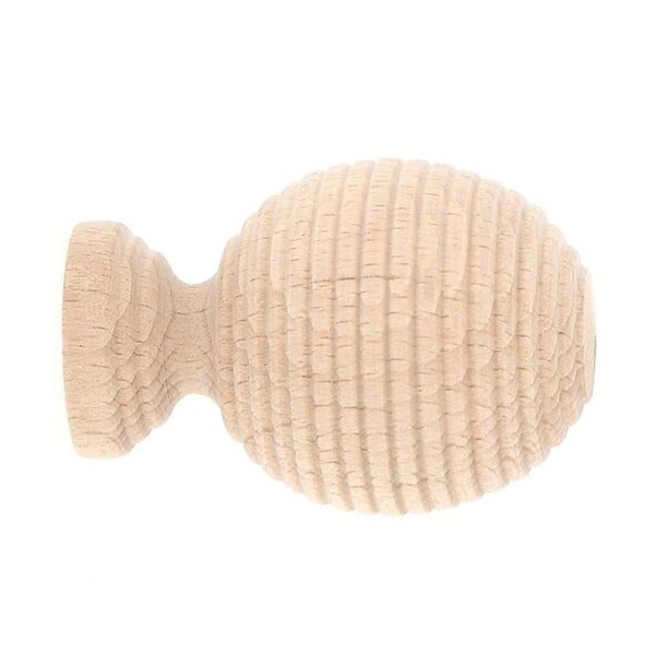 EMBOUT BOULE STRIE BOIS D28 FSC 100%