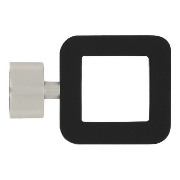 EMBOUT CARRE AJOURE D28 NOIR MAT