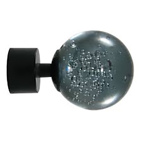 EMBOUT BOULE A BULLES VERRE FUME D28