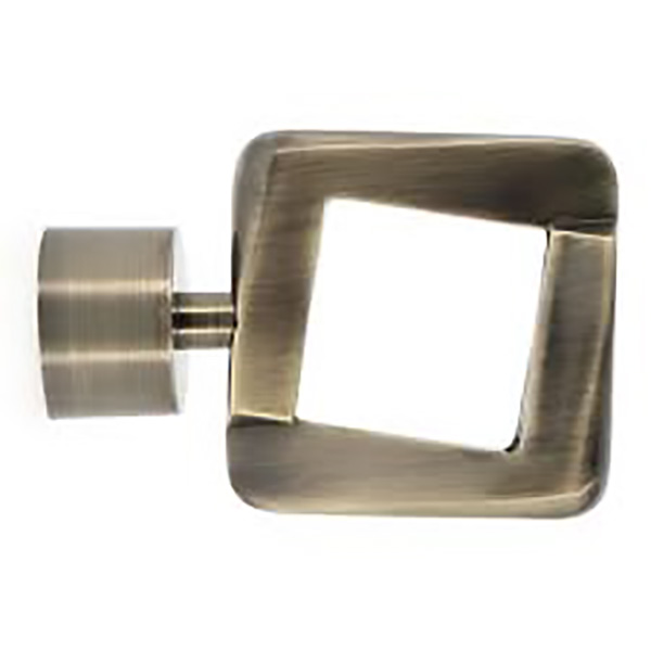 EMBOUT CARRE SANS RIVET D28 DORE VIEILLI