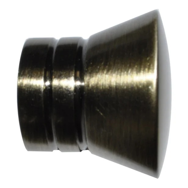 EMBOUT POMMEAU STRIE D20 EFFET LAITON VIEILLI