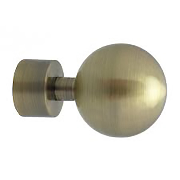 EMBOUT BOULE D20 LAITON VIEILLI