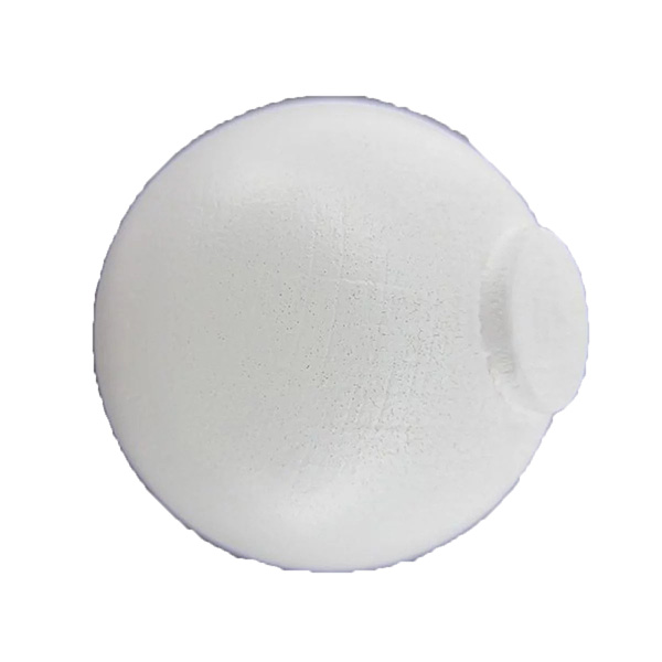 EMBOUT BOULE D20 BLANC BRILLANT