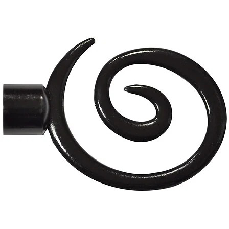 EMBOUT ESCARGOT D20 NOIR BRILLANT
