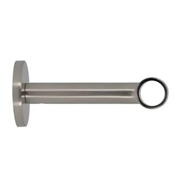 SUPPORT OEIL D16 90MMAXE/MUR CHROME BROSSE