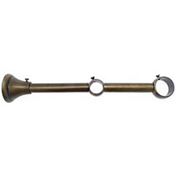 SUPPORT DOUBLE A OEIL 85/150MM EFFET LAITON VIEILLI
