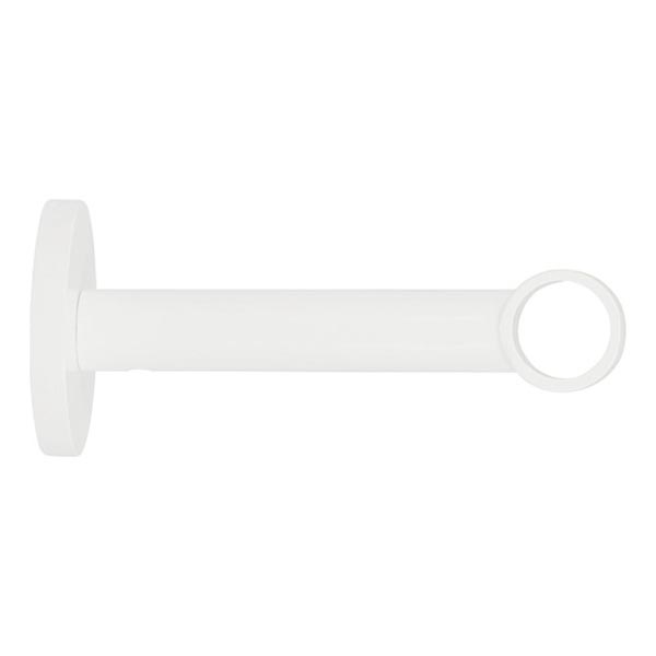 SUPPORT OEIL 90MM AXE/MUR D16 BLANC BRILLANT