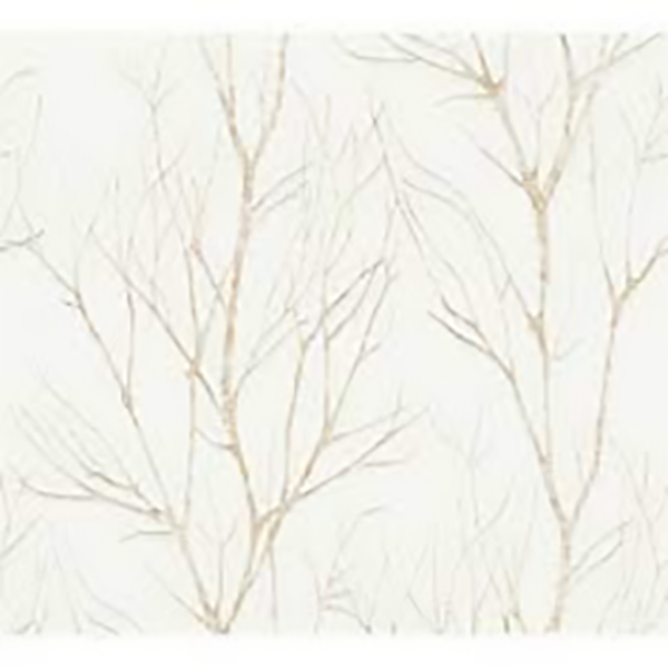 PAPIER PEINT EXP INTERIEUR SILHOUETTE BLANC DORE