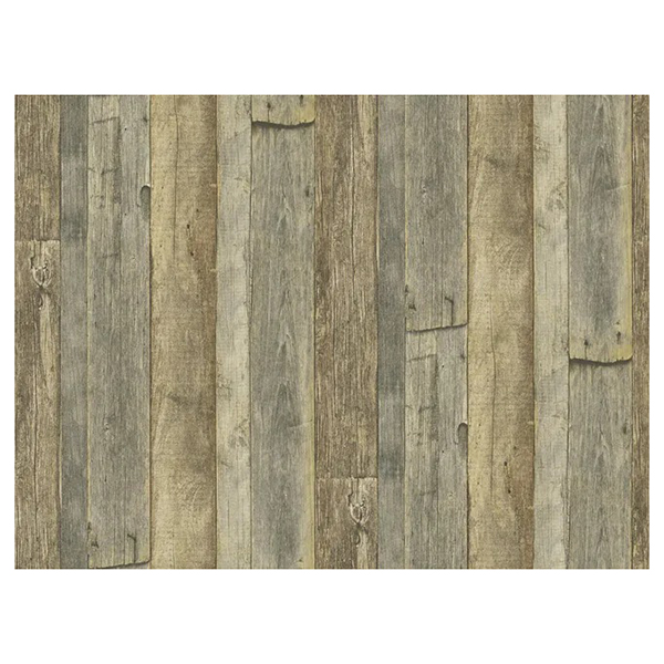 PAPIER PEINT EXP INTERIEUR PLANCHES CLOUTEES BEIGE