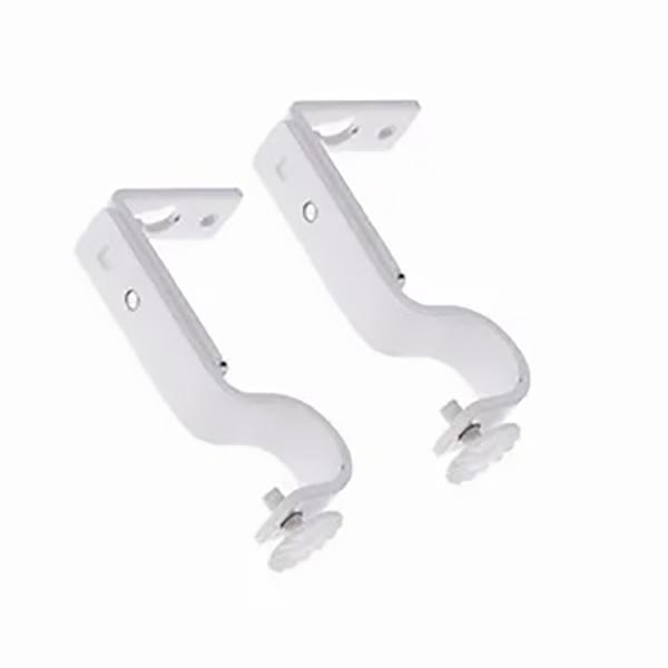 SUPPORT TRINGLE MILIEU EP15MM ZAMAC BLANC