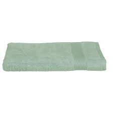 DRAP DE BAIN COULEUR CELEDON 100X150