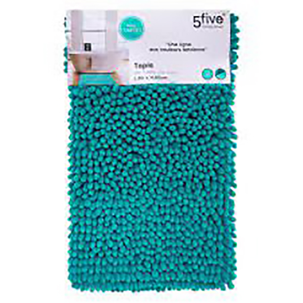 TAPIS MAXI CHENILLE 50X80 TURQ
