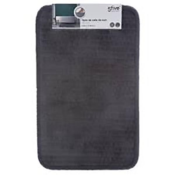 TAPIS BAIN VELOURS GRIS