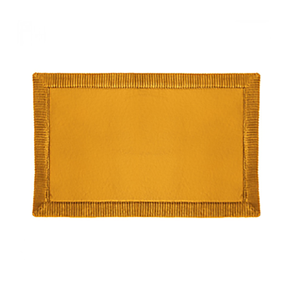 TAPIS MEMOIRE FORME BISC 80X50 MOUTARDE
