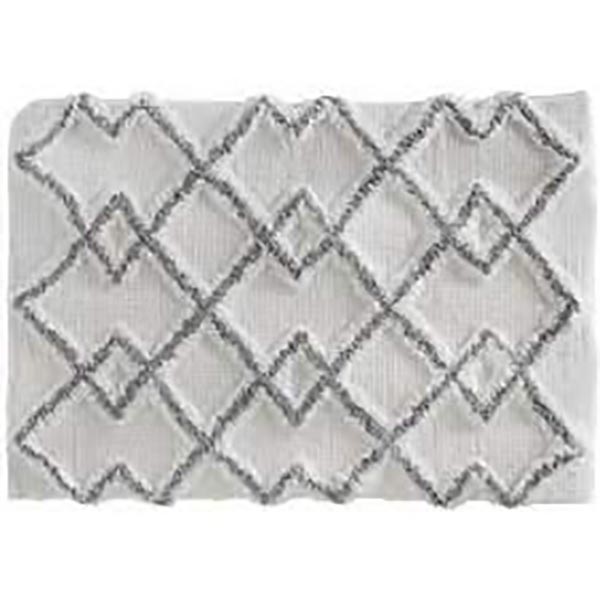TAPIS COTON ETHNIQ 50X75 GRIS
