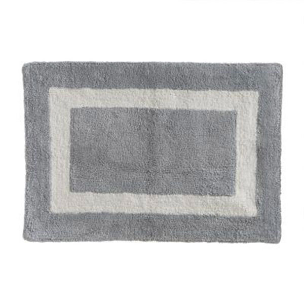 TAPIS COTON RECTANGLE 50X75 GRIS