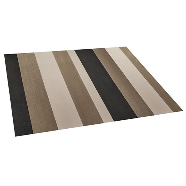 TAPIS VINYLE TRESSE RAYURES CAMEL 60X90