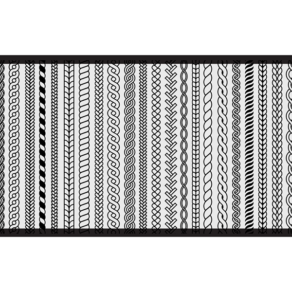 TAPIS VINYLE TRESSE GEOM PANAL 60X90