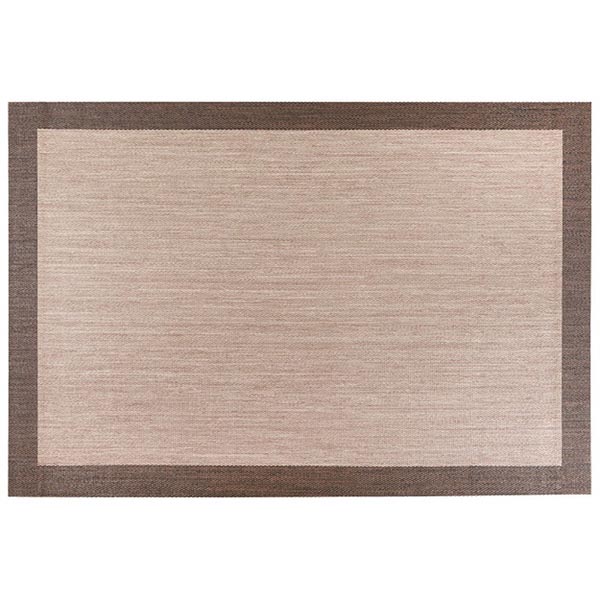 TAPIS VINYLE TRESSE BEIGE-TOAST 80X150