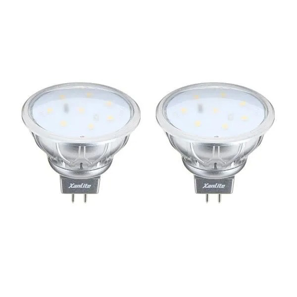 PACK DE 2 AMPOULES LED GU5,3 345LM 4000K 5W
