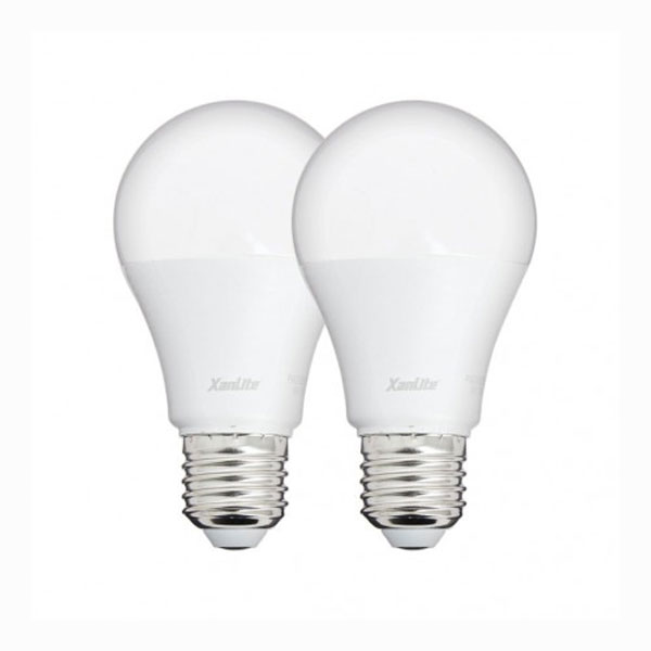 PACK 2 AMPOULES LED A60 OPAQUES SMD E27 806LM 4000K 9W