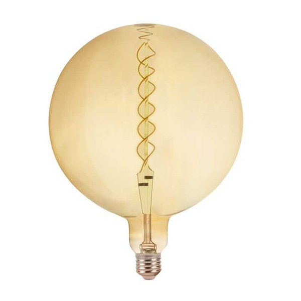 AMPOULE LED FILAMENT SPIRALE 1800K GLOBE G200 E27