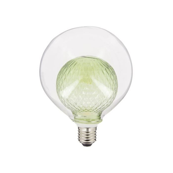 AMPOULE DECO DOUBLE VERRE GREEN G125 250LM 2700°K