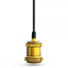 SUSPENSION DOUILLE E27 FINITION DORE