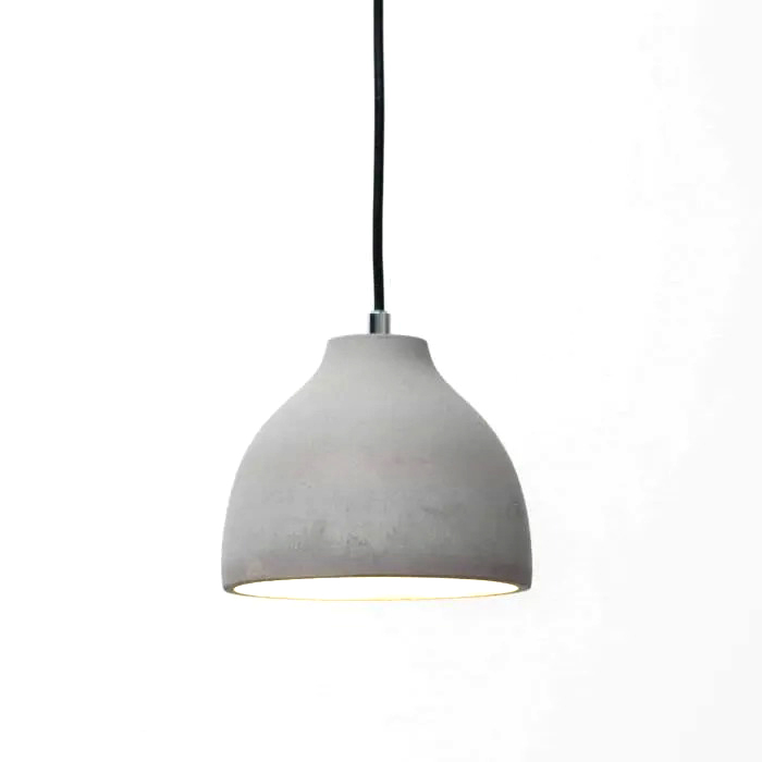 SUSPENSION DECO CIMENT E27 GRIS