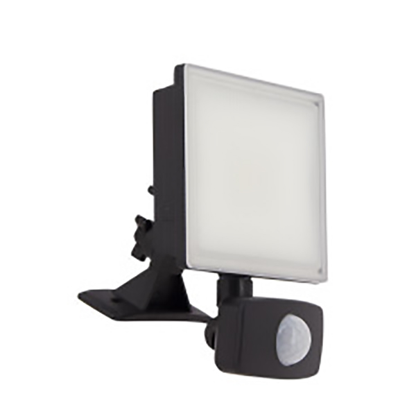 PROJECTEUR MURAL SUPER SLIM NOIR 3500 LUMENS 50W IP65 6500°K