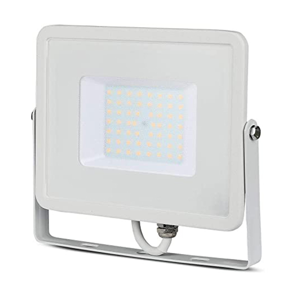 PROJECTEUR MURAL SUPER SLIM BLANC 8000 LM 100W IP65 6500K