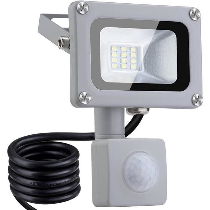 PROJECTEUR MRL + DTCTR D MVMT BLANC 4000 LM 50W IP65 6500K