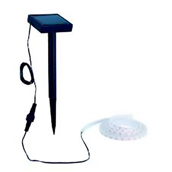 KIT RUBAN LED 3 METRES RVB IP44 PANNEAU SOLAIRE DEPORTE