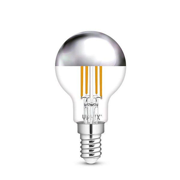 AMPOULE LED G125 470LM E27 ARGENTE DIMMABLE