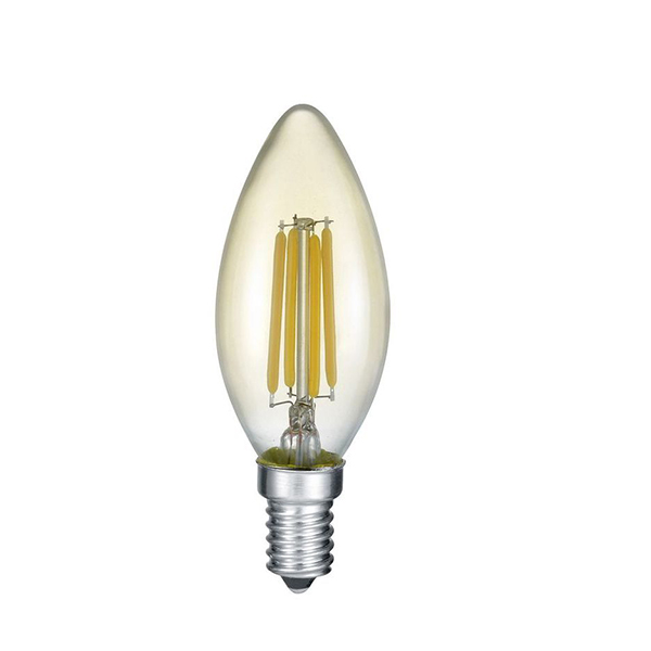 AMPOULE SOURCE TRIO E14 FILAMENT 4W 400LM 3000K 1X CANDLE TIP CLEAR BLISTER