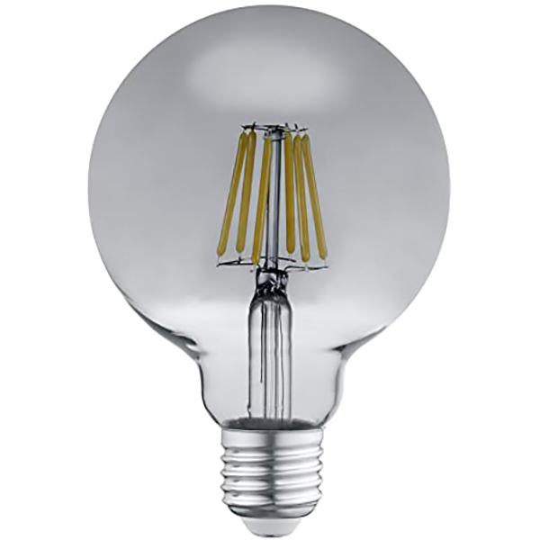 AMPOULE TRIO E27 FILAMENT 6W 190LM 3000K 1X G95 SMOKED