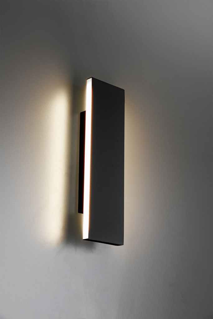 APPLIQUE TRIO CONCHA 	ANTRACITE INCL. 2 X 6W LED 3000K 2 X 600LM