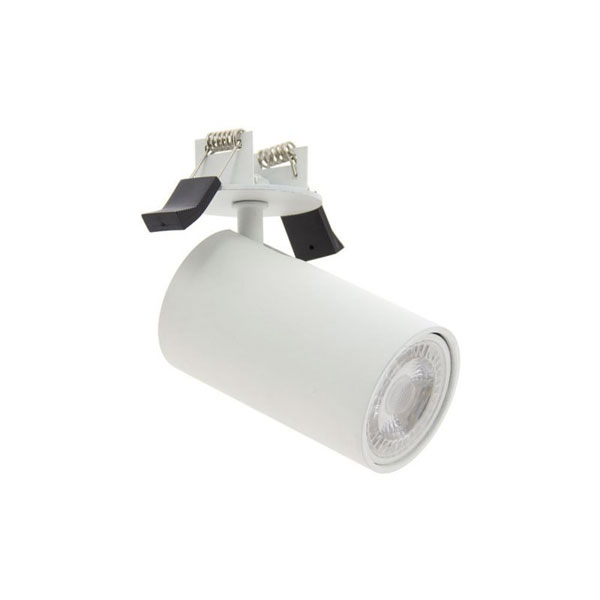 PLAFONNIER ENCASTRABLE GU10 50W 2700K ROND AJUSTABLE NOIR
