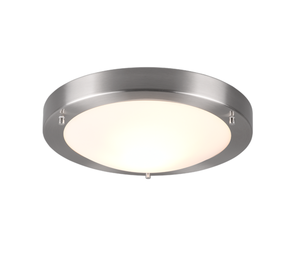 PLAFONNIER TRIO CONDUS EXCL. 1xE27, MAX.60W H:8cm, D:31,5cm Nickel mat