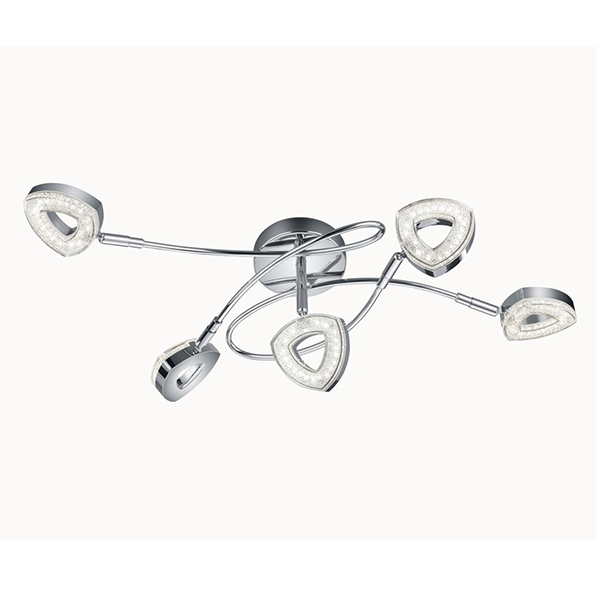 PLAFONNIER REALITY TOURS INCL. 5 X SMD, 4,5W, 3000K, 400LM W:54CM, H:17CM,