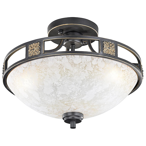 PLAFONNIER TRIO QUINTA EXCL. 2 X E27, MAX. 42W H:20CM, D:33CM,