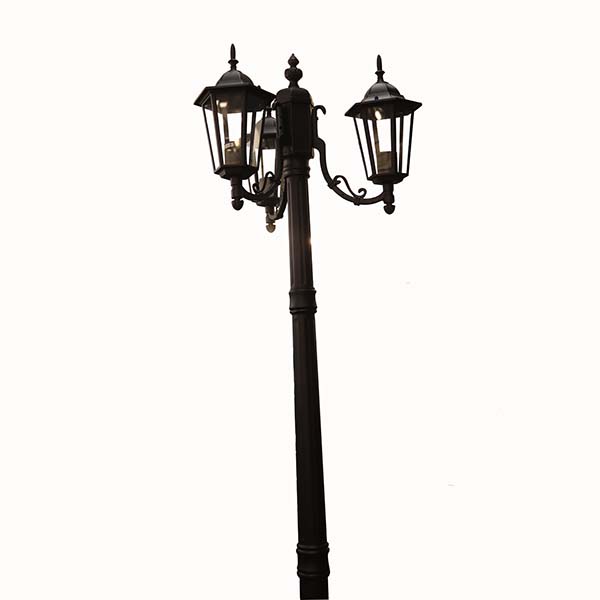 LAMPADAIRE DE JARDIN NOIR