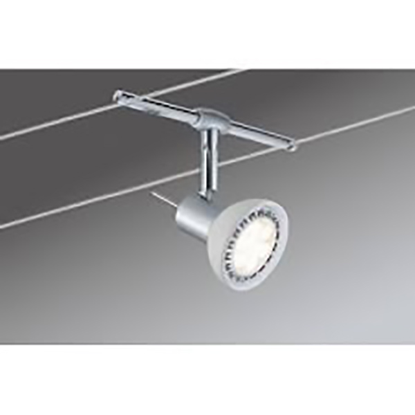 LAMPE SUR CABLE MAX5X10W GU5,3 CHROME MAT 60VA