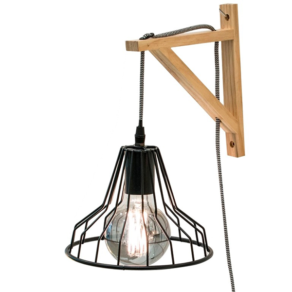 LAMPE MURALE SUSPENSION DIAMANT FILAIRE