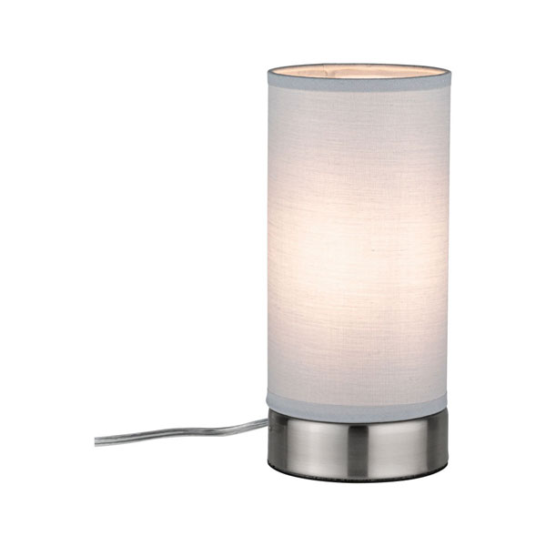 LAMPE A POSER PIA MAX 1X25W E14 BLANC ACIER