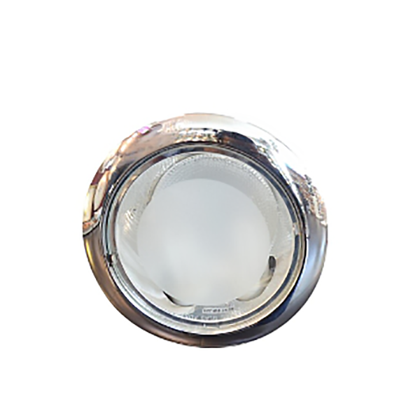 SPOT ENCASTRABLE 2XE27 CHROME VITRE GIVRE