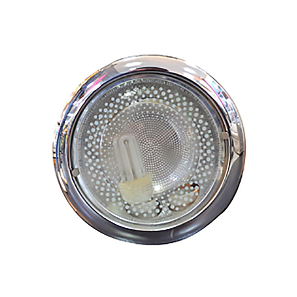 SPOT ENCASTRABLE 2XE27 CHROME VITRE POINTS