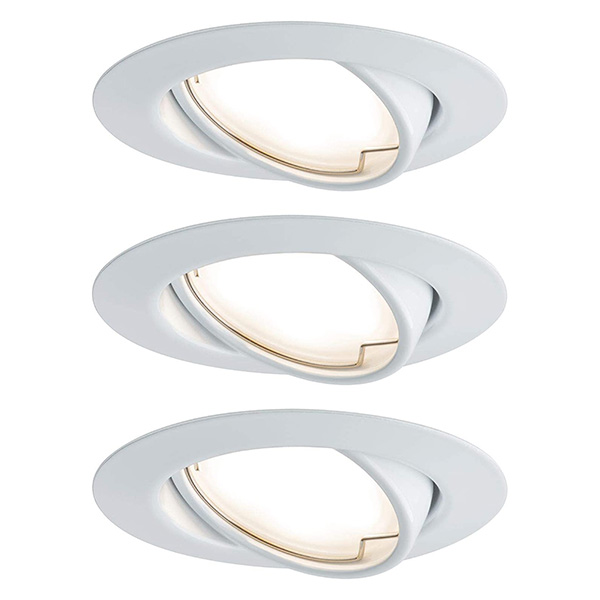 SPOT ENCASTRE COIN LED ORIENTABLE 3X5W 230VBLANC DEPOLI