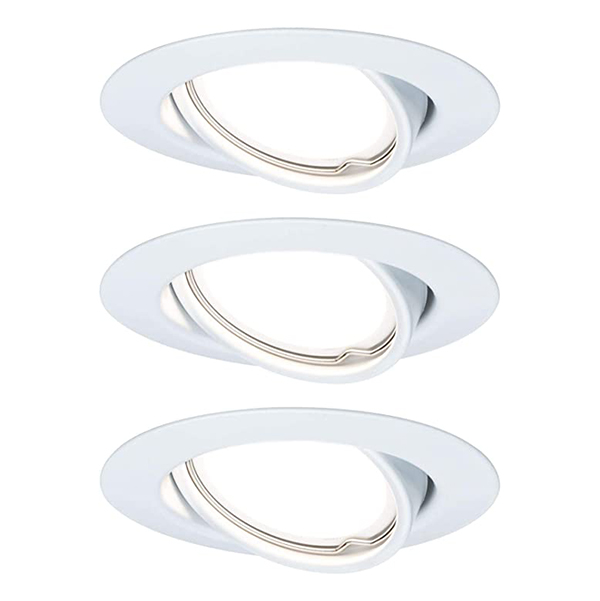 SPOT EBL COIN ORIENTABLE LED 3 NIVEAU GRADABLE 3X5W 230V 51MM BLANC