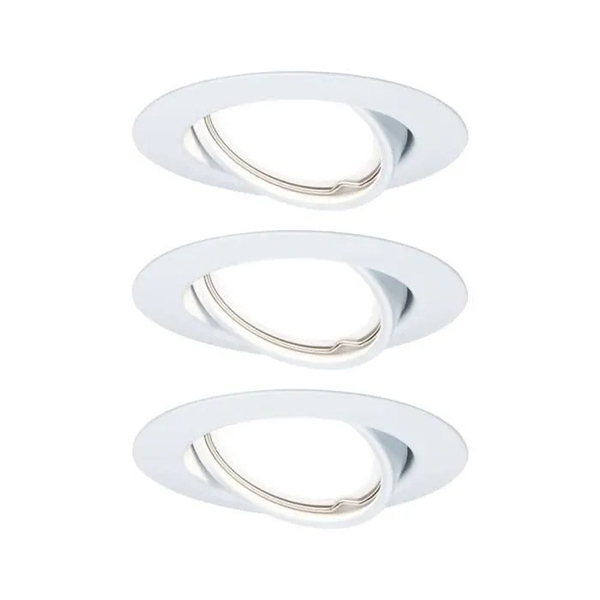 SPOT EBL ROND ORIENTABLE LED 3 NIVEAU GRADABLE 3X5W 230V GU10 51MM BLANC